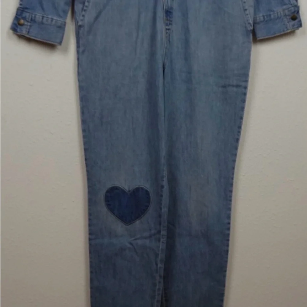 Light Blue Women’s Denim Jumpsuit Jeans - Picture 4 of 7